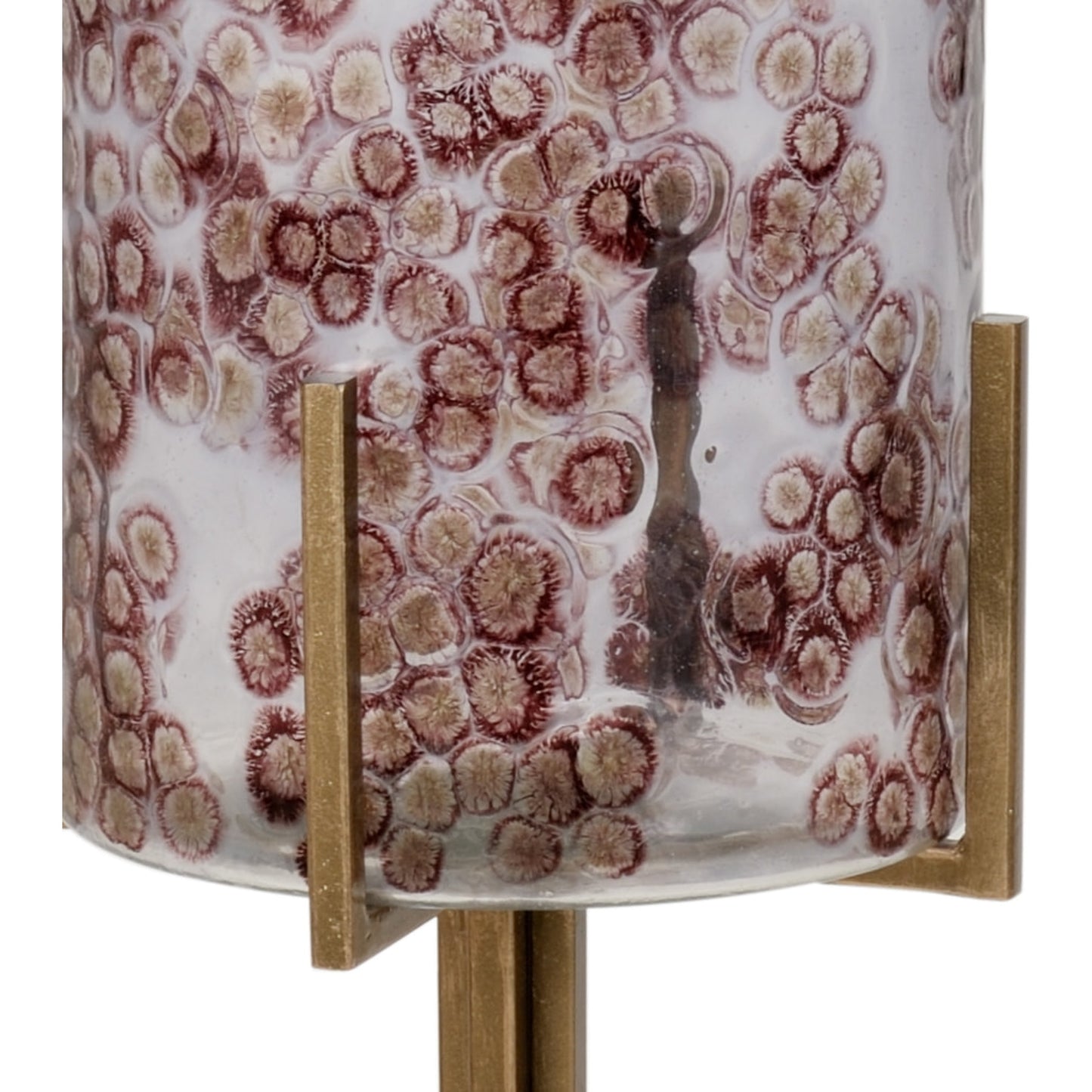 002 SR-837251 | Additional Silo | Poets Corner Vase by Wildwood in glazed, brass. Made from iron, glass in a transitional style.