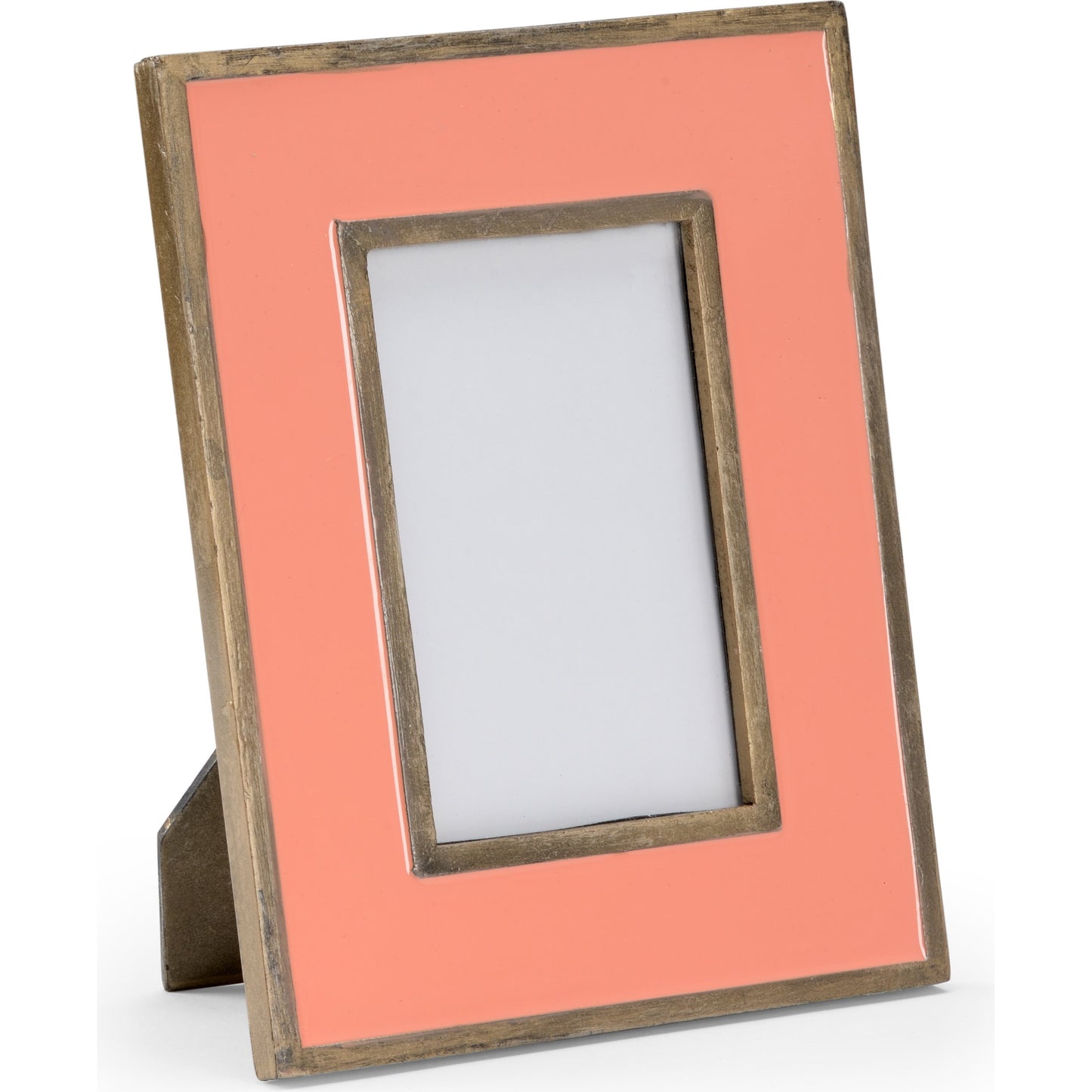 001 SR-837268 | Additional Silo | Sockeye Frame by Wildwood in salmon, antique gold enamel, clear. Made from aluminum, glass in a transitional style.