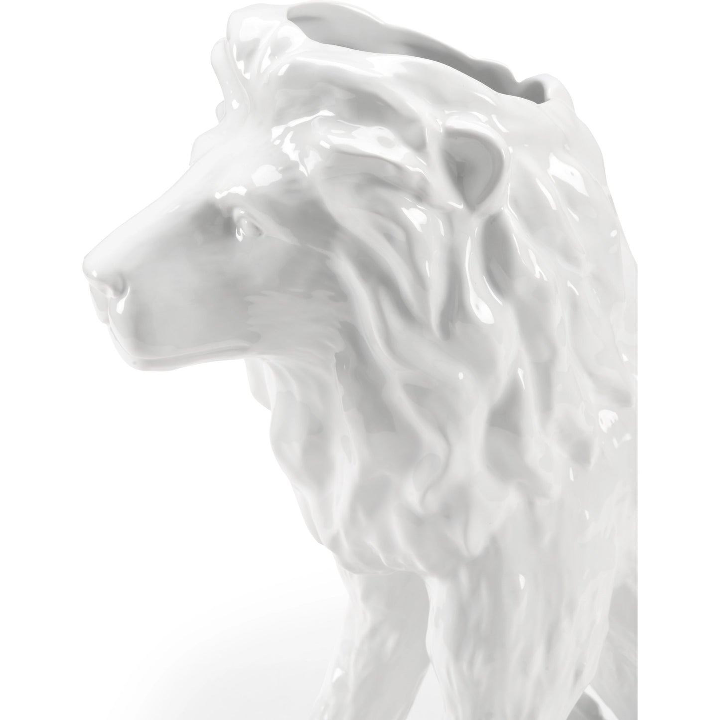 006 SI-2104910 | Closeup | Daniel Planter by Wildwood in white glaze. Made from ceramic in a modern style.