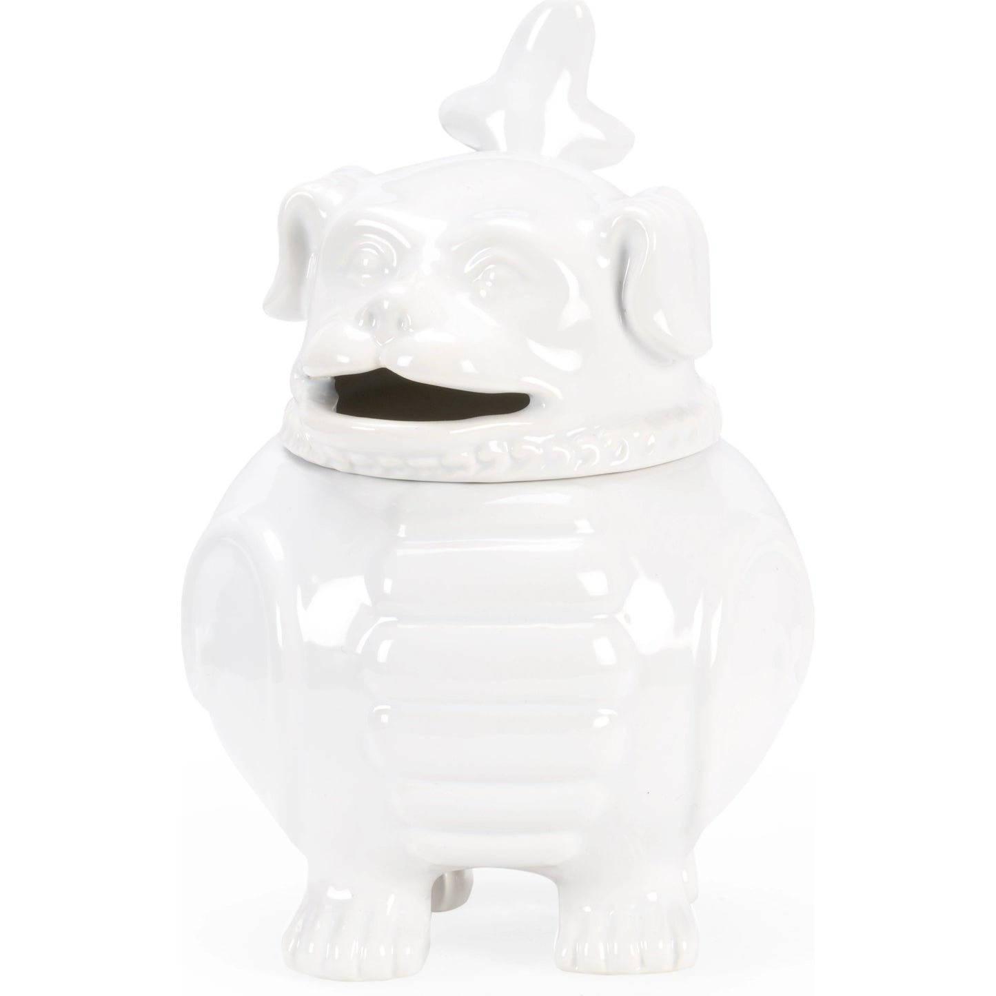 002 SI-2104911 | Additional Silo | Smokin' Joe Incense Burner by Wildwood in white glaze. Made from ceramic in a modern style.