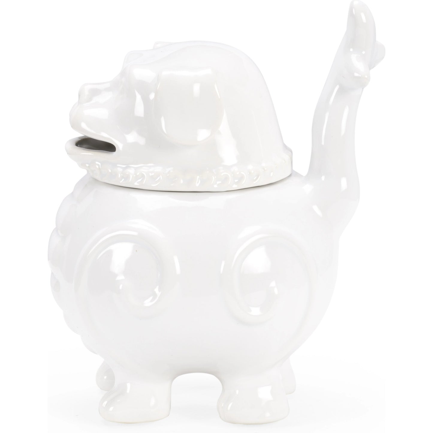 003 SI-2104911 | Additional Silo | Smokin' Joe Incense Burner by Wildwood in white glaze. Made from ceramic in a modern style.