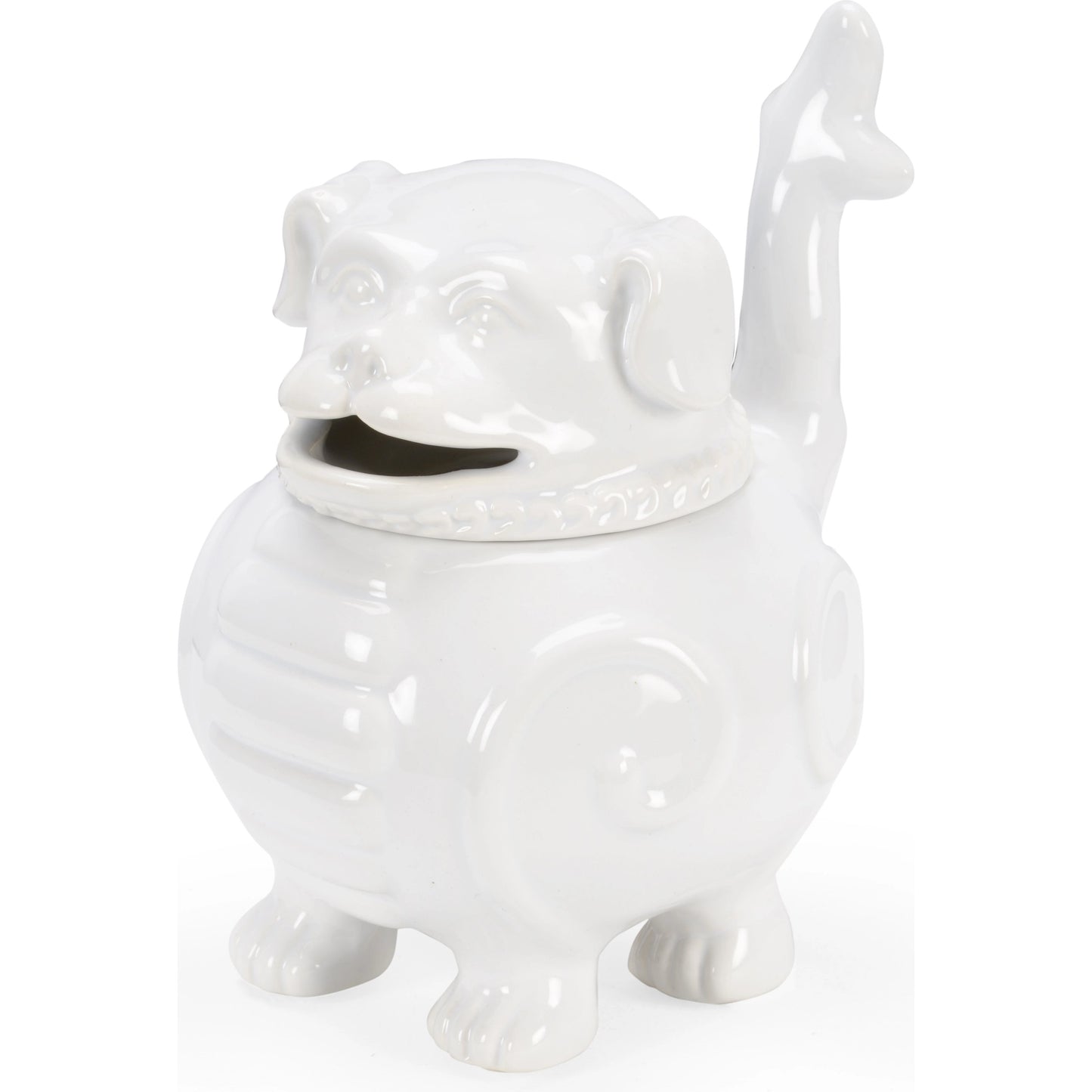 009 SI-2104911 | Additional Silo | Smokin' Joe Incense Burner by Wildwood in white glaze. Made from ceramic in a modern style.