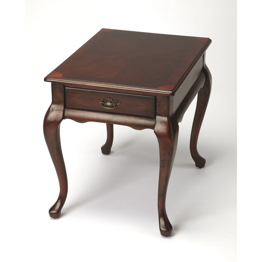 001 O-BUTLER-3022024 | Primary Silo | Grace End Table by Butler Specialty Company. Made from rubberwood, mdf, cherry, maple, walnut veneers in a traditional style.