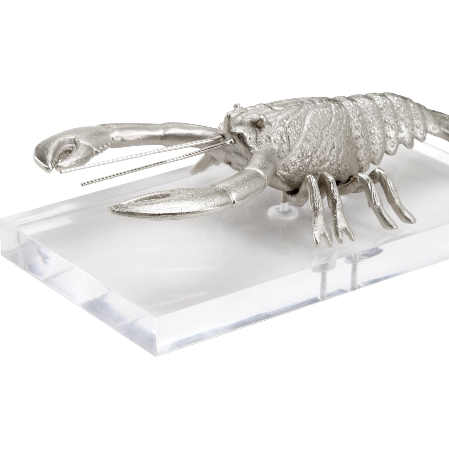 007 SI-2104927 | Closeup | Thibault by Wildwood in brushed nickel, clear. Made from aluminum in a coastal style.