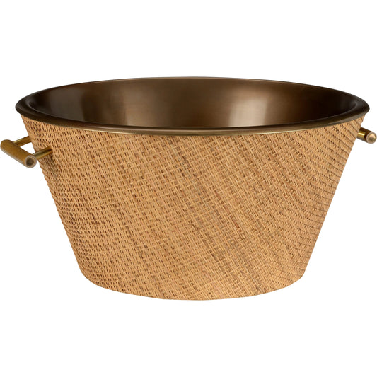 Brunching Beverage Chiller by Wildwood in antique brass, natural. Made from unique in a modern style.