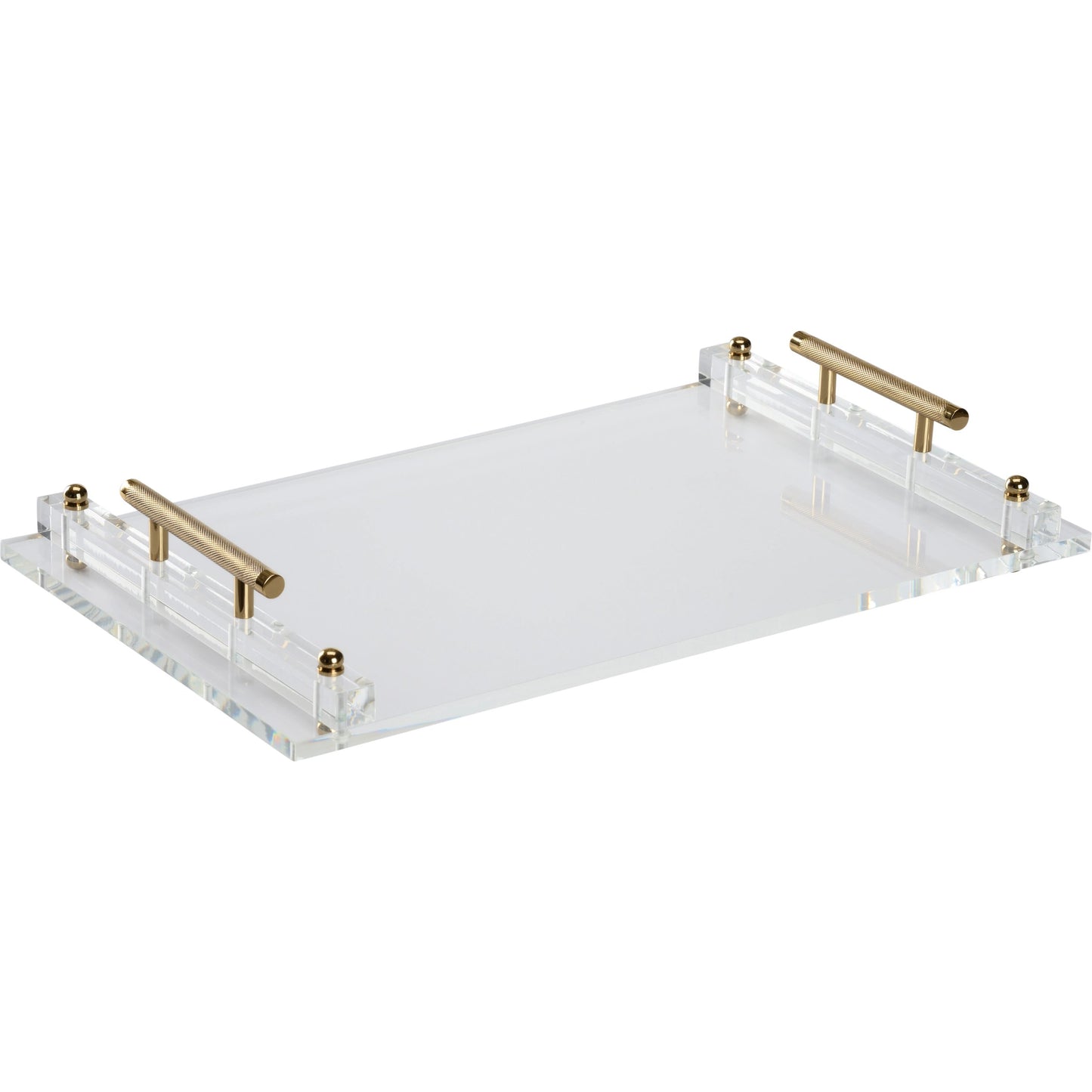 001 SI-2105038 | Primary Silo | Display Tray by Wildwood in clear, gold. Made from acrylic/brass in a modern style.