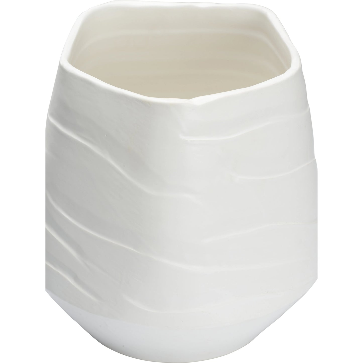002 SI-2105133 | Additional Silo | Mont Blanc Vase by Wildwood in matte white glaze. Made from handmade ceramic in a modern style.