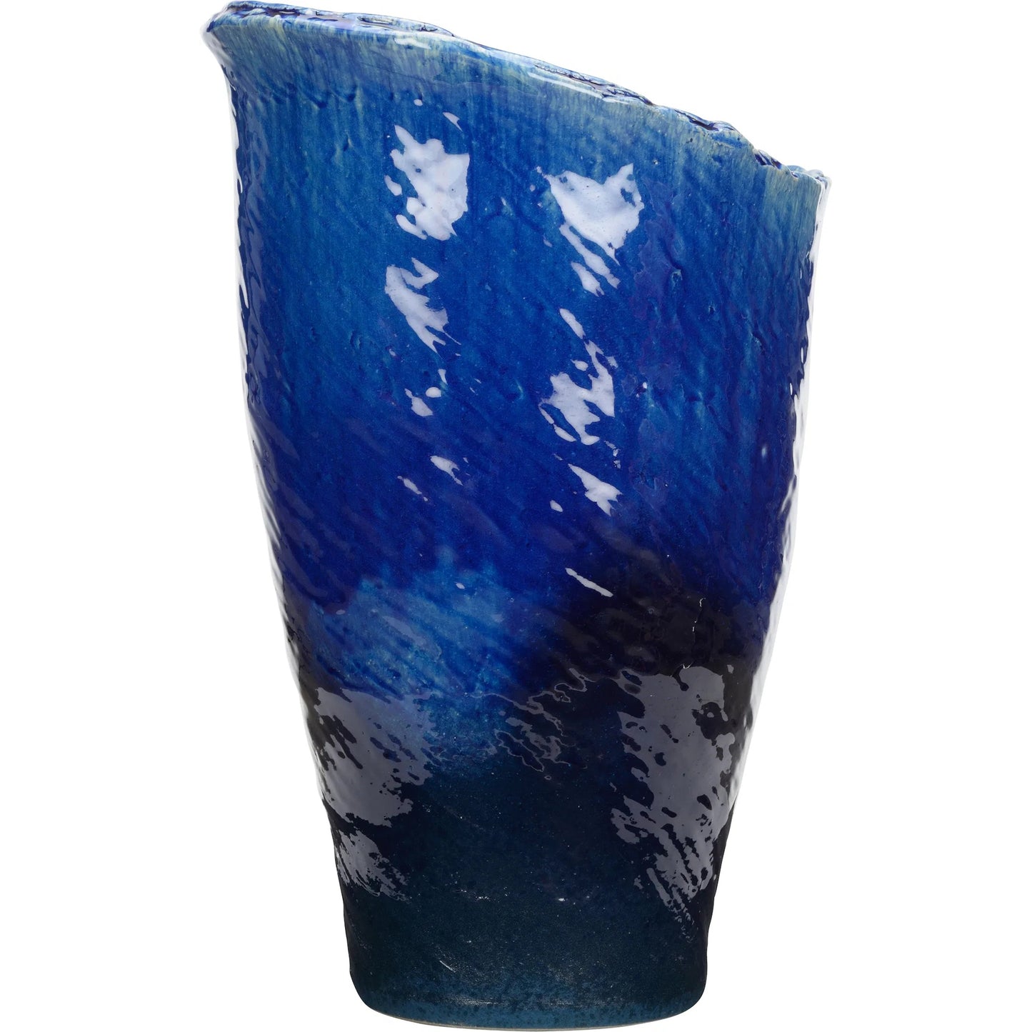 003 SI-2335259 | Additional Silo | Okinawa Vase by Wildwood in blue. Made from unique in a unique style.