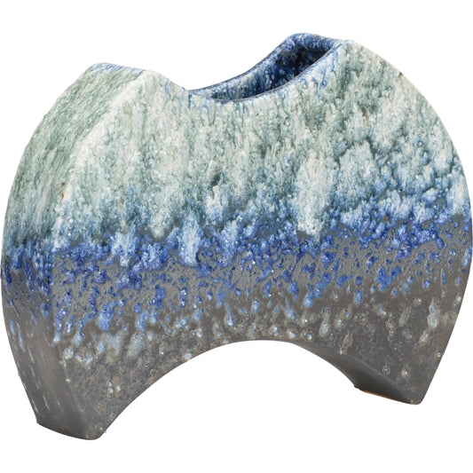 001 SI-2335204 | Primary Silo | Kerama Vase by Wildwood in blue and indigo glaze. Made from unique in a eclectic & global style.