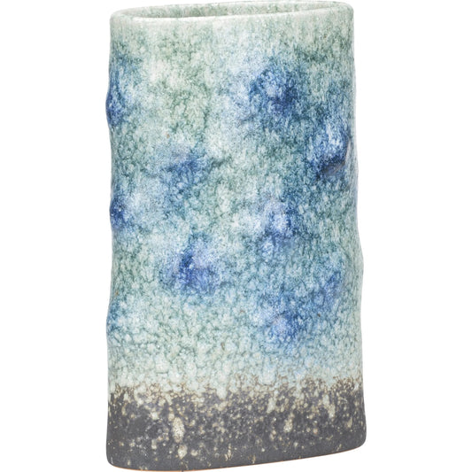 001 SI-2335190 | Primary Silo | Indigo Vase by Wildwood in blue, green and shiga, blue, green. Made from unique in a eclectic & global style.