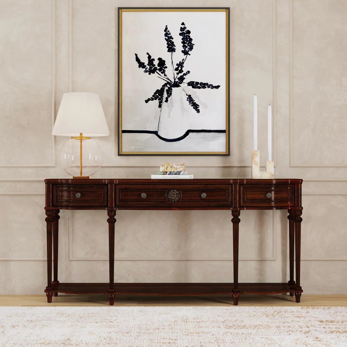 033 O-BUTLER-3028024 | Lifestyle | Peyton Long Console Table by Butler Specialty Company. Made from unique in a traditional style.