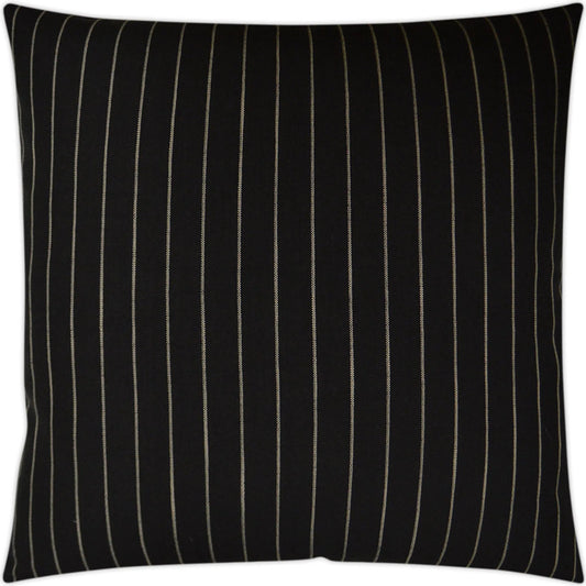 Pennant Pillow by DV Kap Home in black. Made from 100% polyester in a transitional style.