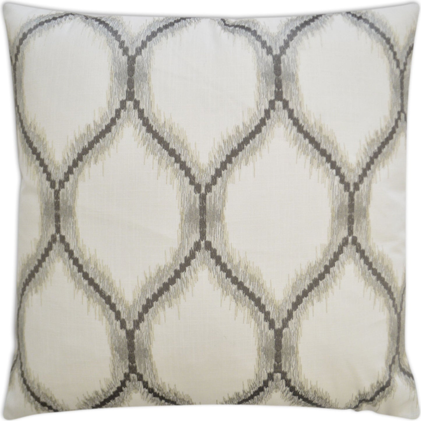 001 SR-738307 | Primary Silo | Brookham by DV Kap Home in gray, natural. Made from 52% polyester, 48% cotton, embroidery: 100% rayon in a transitional style.