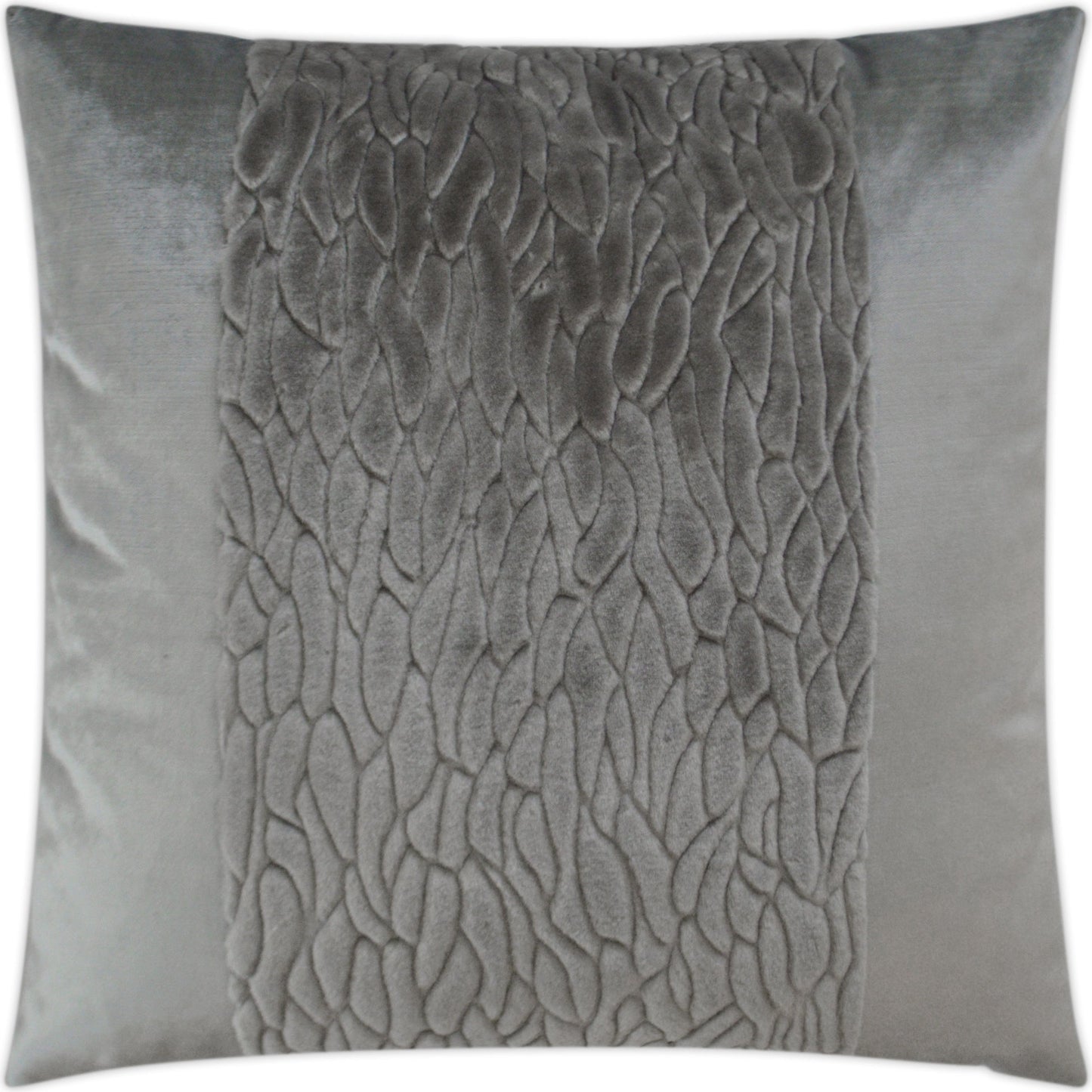 000 SR-738341 | Primary Silo | Callard Band by DV Kap Home in gray. Made from band: 100% polyester, fabric: 50% polyester, 50% cotton in a modern style.