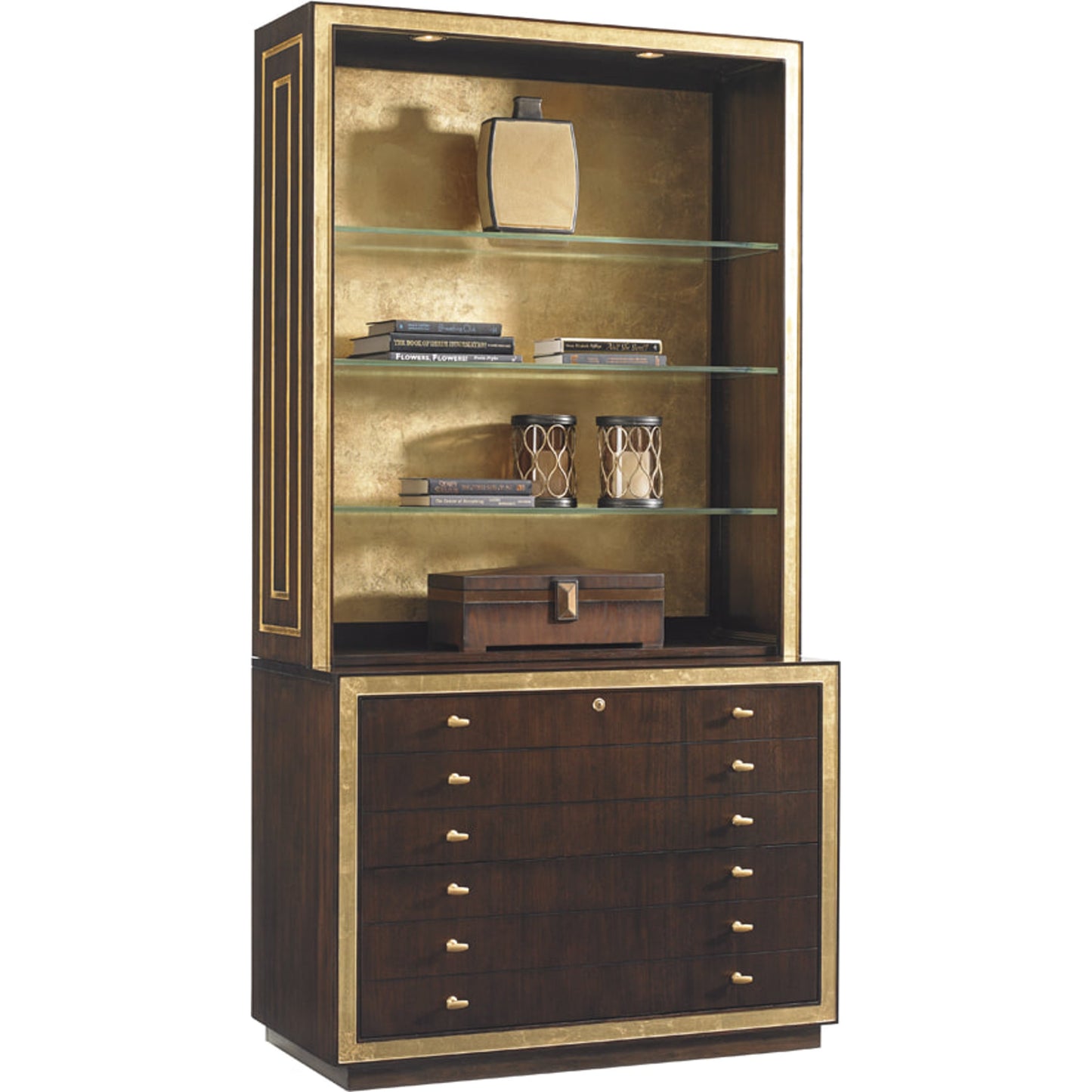 002 SR-835830 | Additional Silo | Beverly Palms File Chest by Sligh. Made from unique in a transitional style.