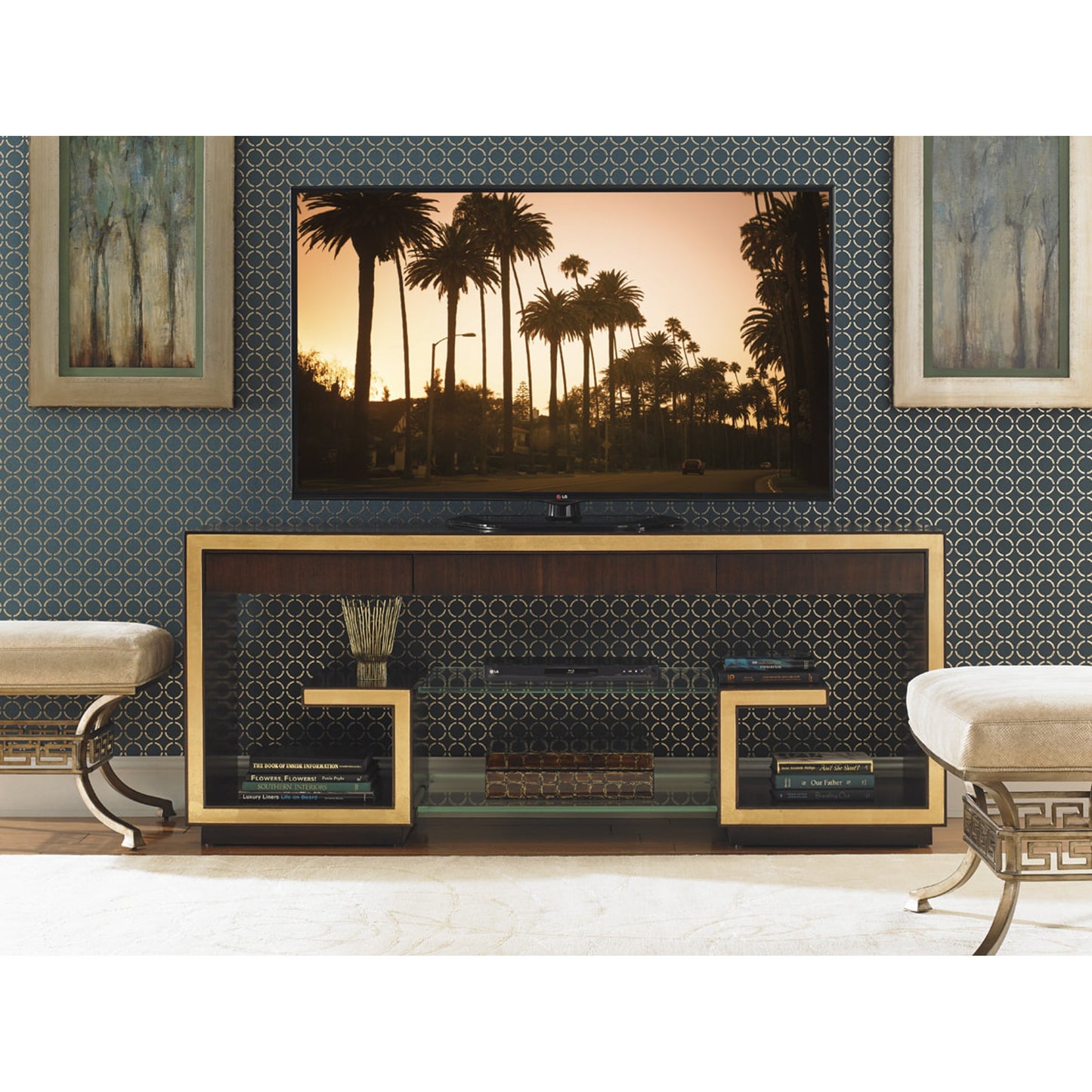 004 SR-835889 | Lifestyle | Rodeo Media Console by Sligh. Made from unique in a transitional style.
