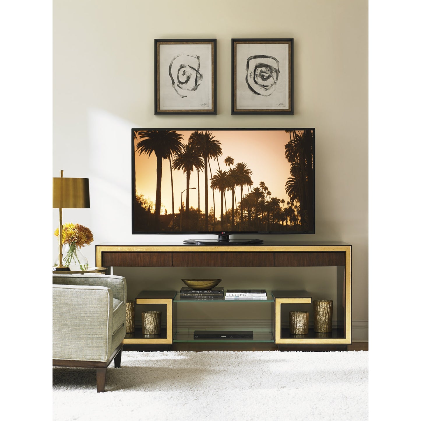 005 SR-835889 | Lifestyle | Rodeo Media Console by Sligh. Made from unique in a transitional style.