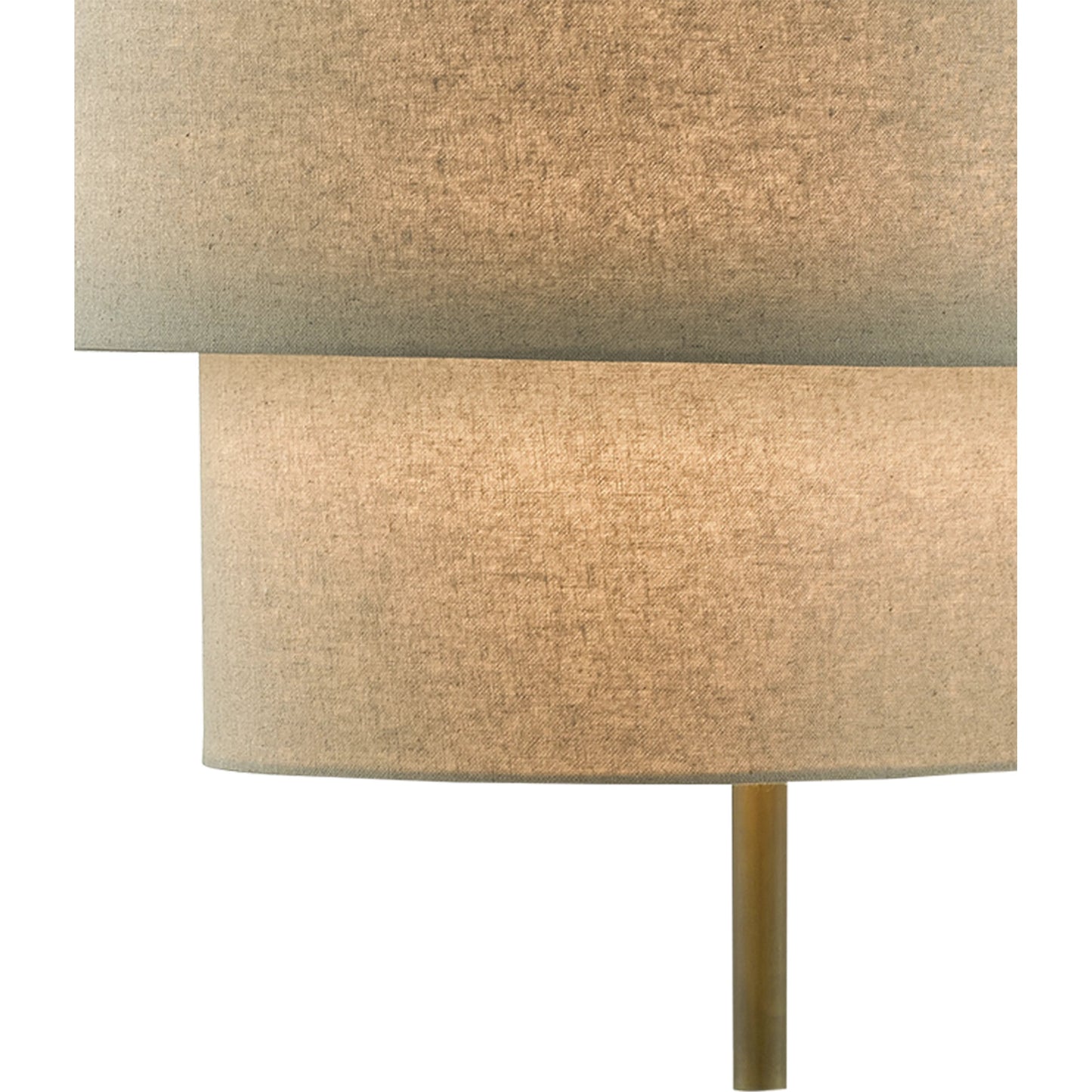 006 SR-823535 | Additional Silo | Combermere Rectangular Chandelier by Currey and Company in antique brass, linen. Made from metal, fabric in a modern style.