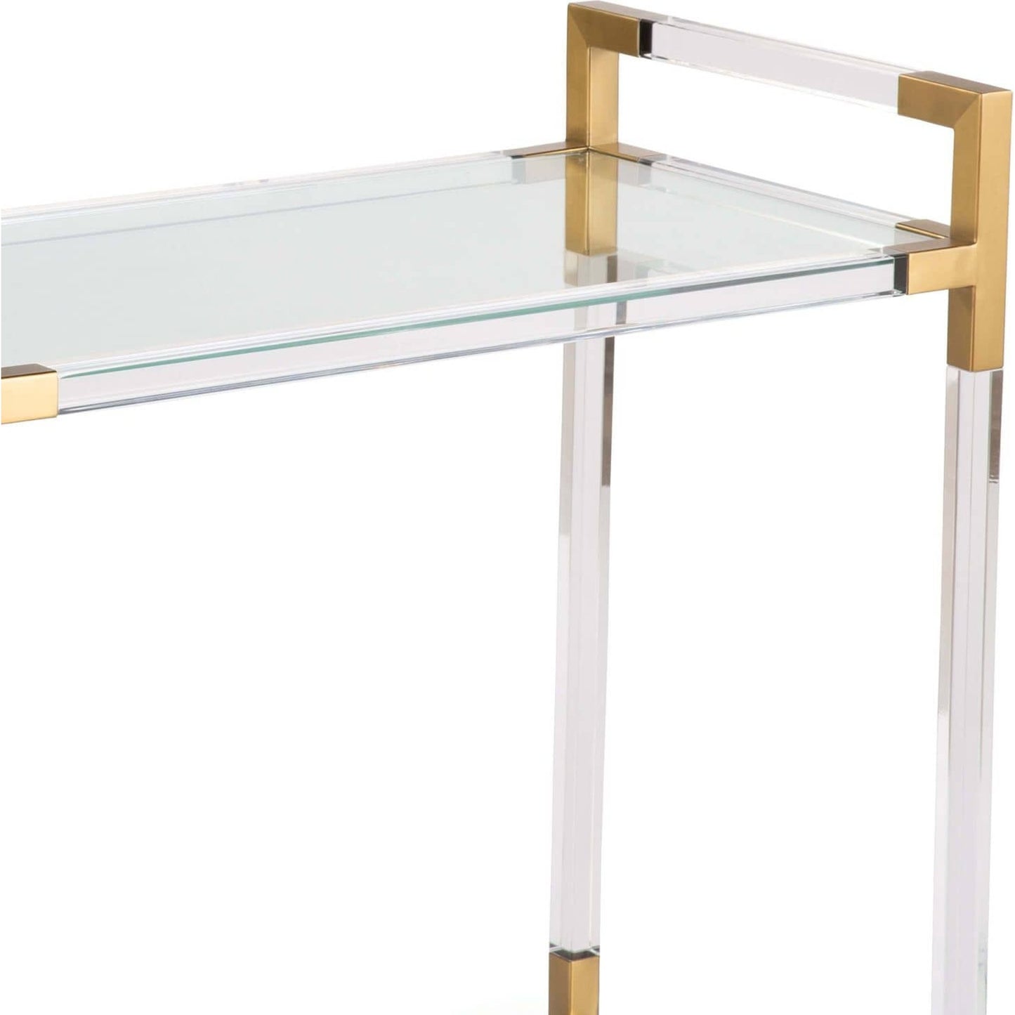 004 S-341469 | Additional Silo | Americano Bar Cart by Regina Andrew in clear and clear. Made from acrylic in a modern style.