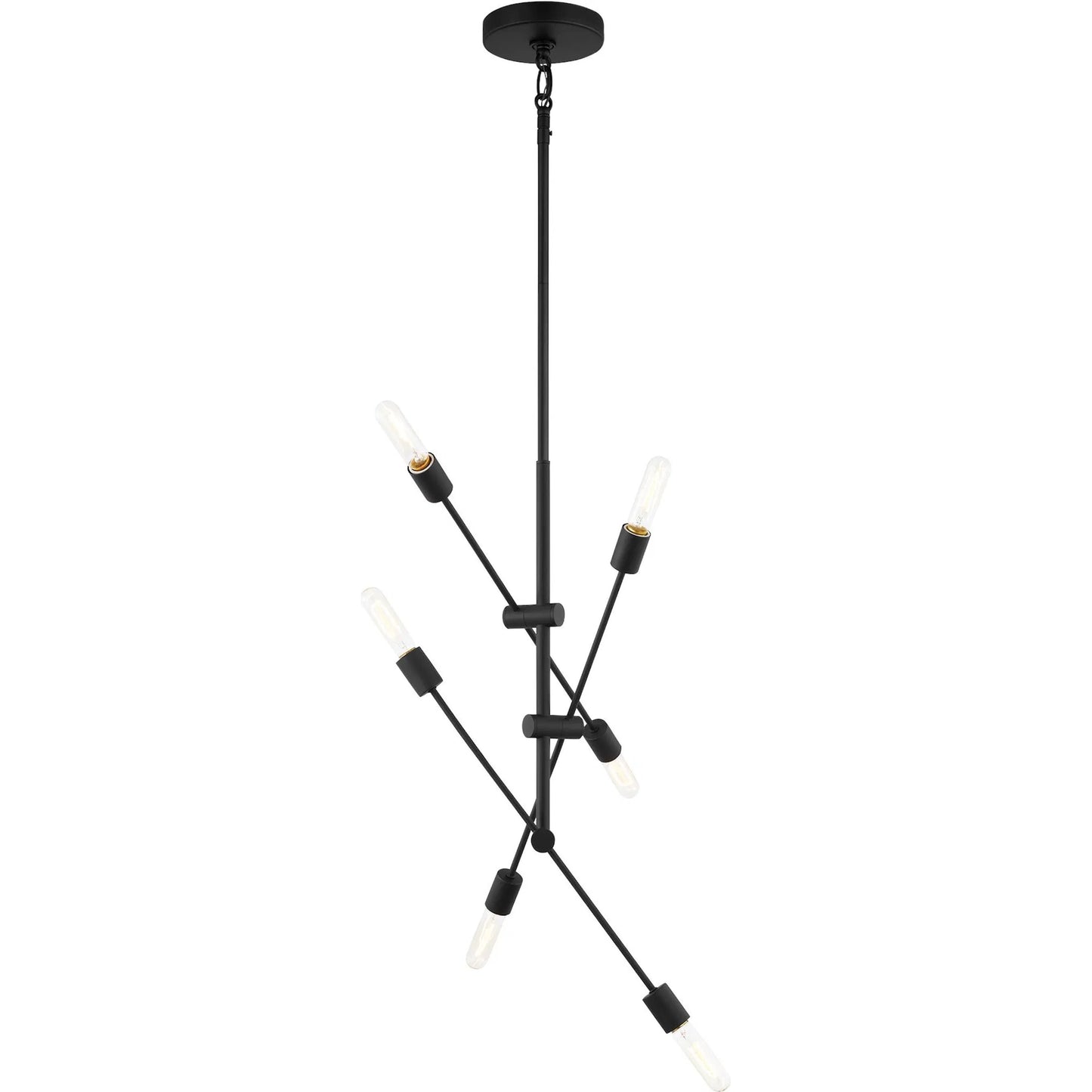 003 SI-2226042 | Primary Silo | Axis Six Light Medium Chandelier by Visual Comfort & Co.. Made from steel in a unique style.