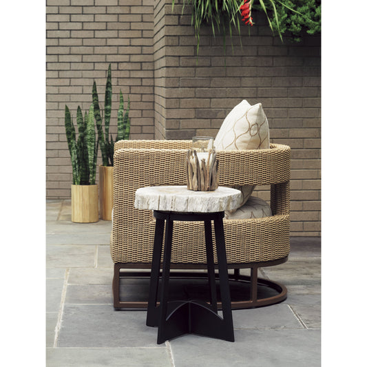 Alfresco Living Petrified Wood Table by Tommy Bahama Outdoor. Made from unique in a modern style.