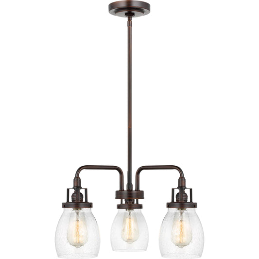 Belton Three Light Chandelier by Visual Comfort & Co.. Made from steel in a modern style.