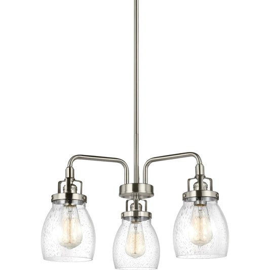 Belton Three Light Chandelier by Visual Comfort & Co.. Made from steel in a modern style.