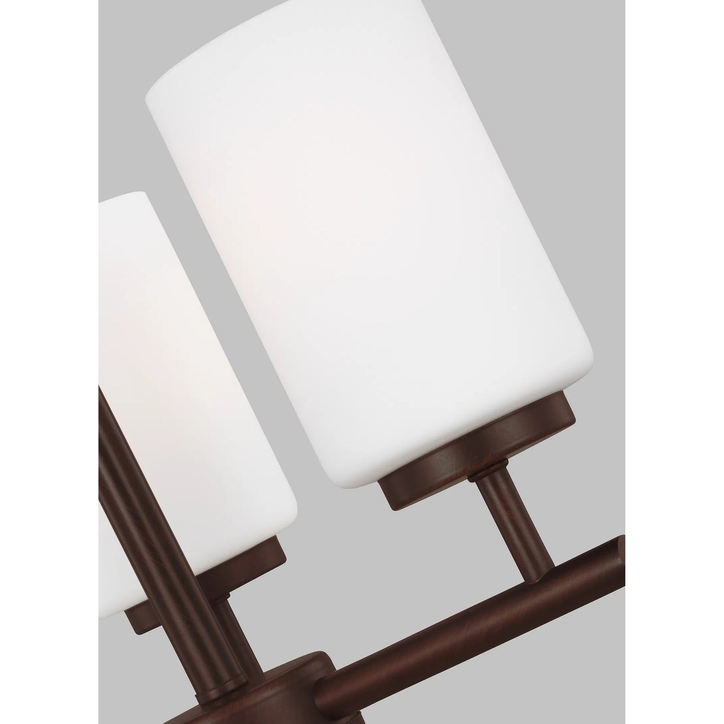 005 SI-2239256 | Closeup | Oslo Three Light Chandelier by Visual Comfort & Co.. Made from steel in a unique style.