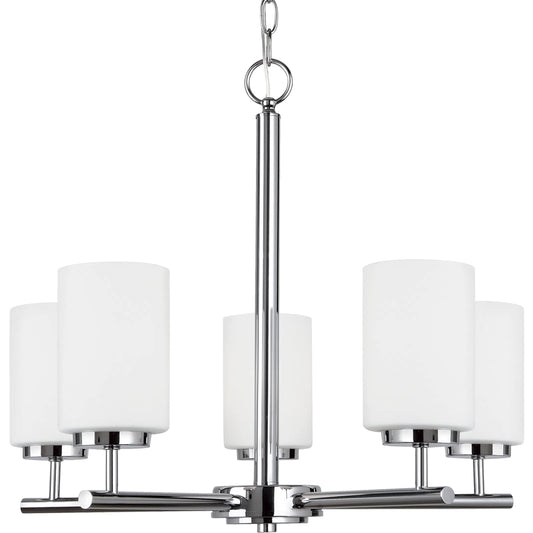 Oslo Five Light Chandelier by Visual Comfort & Co.. Made from steel in a transitional style.