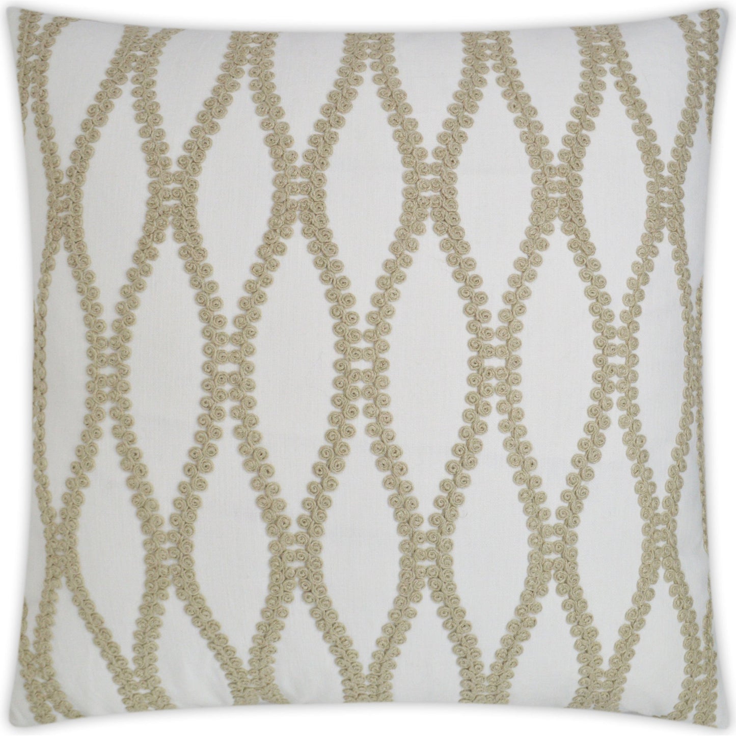 001 SR-738266 | Primary Silo | Blossom by DV Kap Home in white, ivory, taupe, tan. Made from embroidery: 65%, viscose, 35% linen in a modern style.