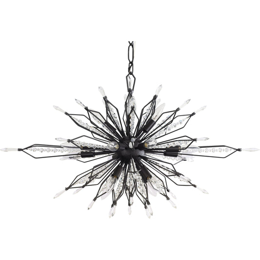 Orbital Oval Linear Pendant by Varaluz. Made from premium crystal in a eclectic & global style.