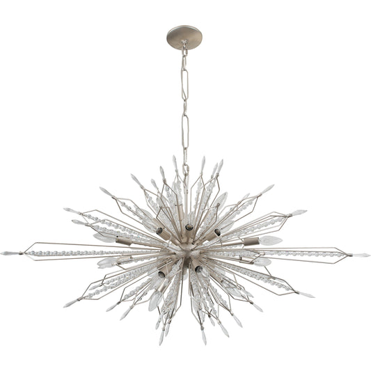 Orbital Oval Linear Pendant by Varaluz. Made from premium crystal in a eclectic & global style.
