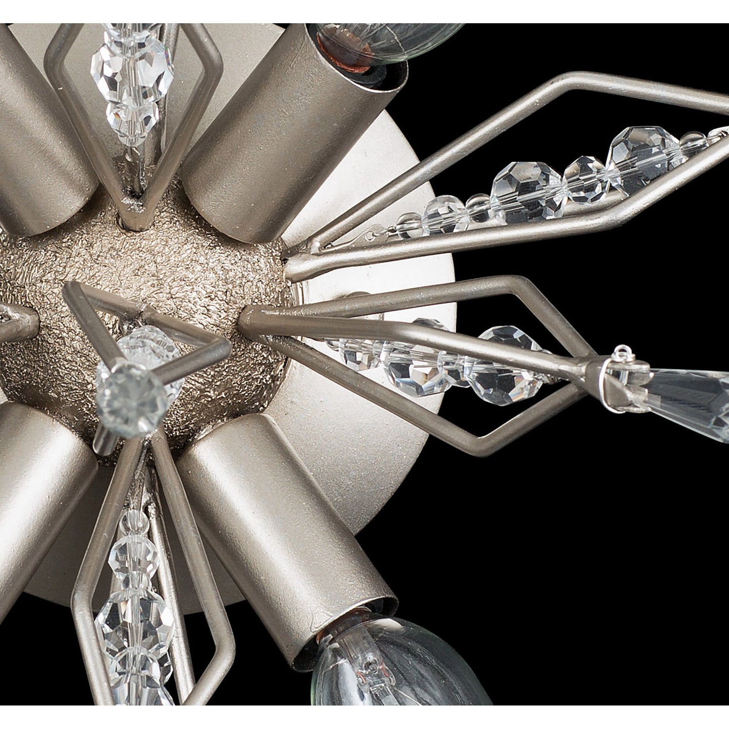 004 SR-818045 | Closeup | Orbital Sconce by Varaluz in gold dust. Made from premium crystal in a modern style.