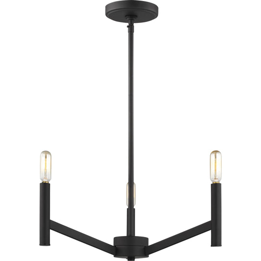 Vector Three Light Chandelier by Visual Comfort & Co.. Made from steel in a transitional style.