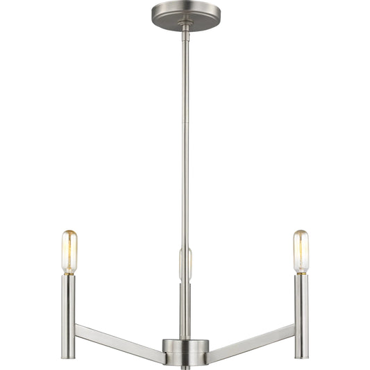 Vector Three Light Chandelier by Visual Comfort & Co.. Made from steel in a transitional style.