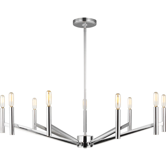 Vector Nine Light Chandelier by Visual Comfort & Co.. Made from steel in a transitional style.