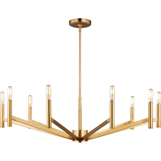Vector Nine Light Chandelier by Visual Comfort & Co.. Made from steel in a transitional style.