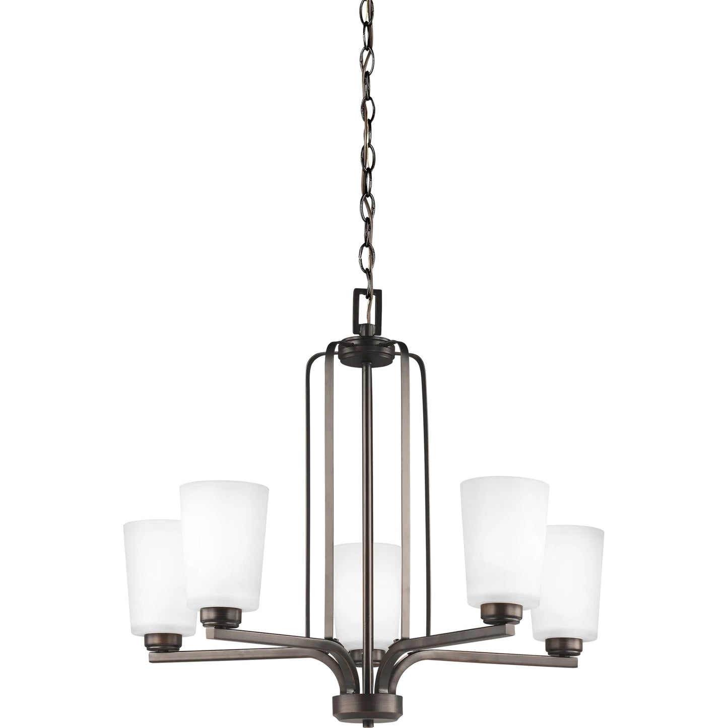005 SI-2239405 | Unknown | Franport Five Light Chandelier by Visual Comfort & Co.. Made from steel in a unique style.