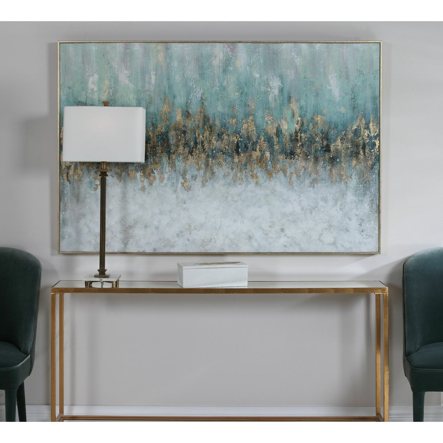 007 SR-766831 | Lifestyle | Divide Hand Painted Art by Uttermost in multi. Made from fir wood, canvas, pu frame in a modern style.