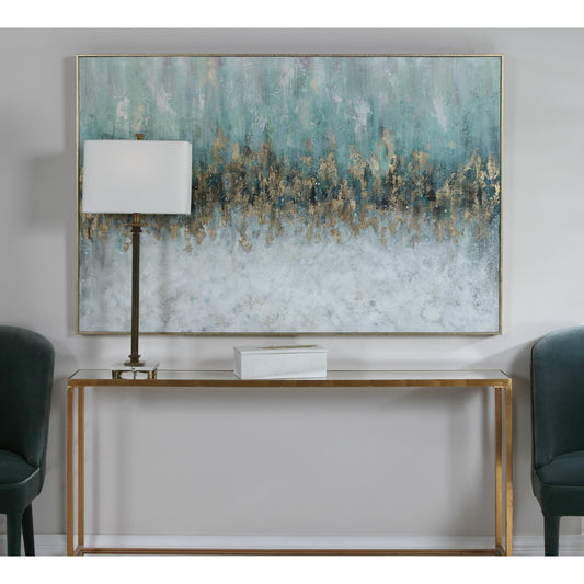 Divide Hand Painted Art by Uttermost in multi. Made from fir wood, canvas, pu frame in a modern style.