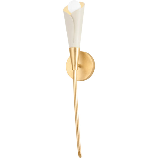 001 SI-2335834 | Primary Silo | Montrose Wall Sconce by Hudson Valley in vintage gold leaf, soft sand. Made from iron in a modern style.