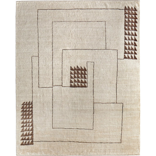Agape AGP69H7F Rug by Feizy in ivory, brown. Made from wool in a unique style.