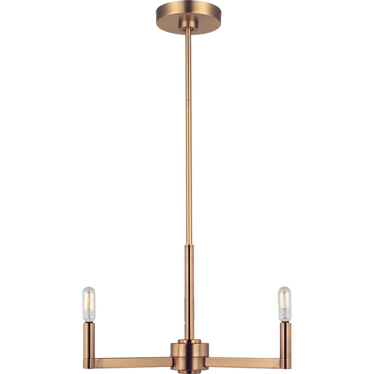 Fullton Three Light Chandelier by Visual Comfort & Co.. Made from steel in a modern style.