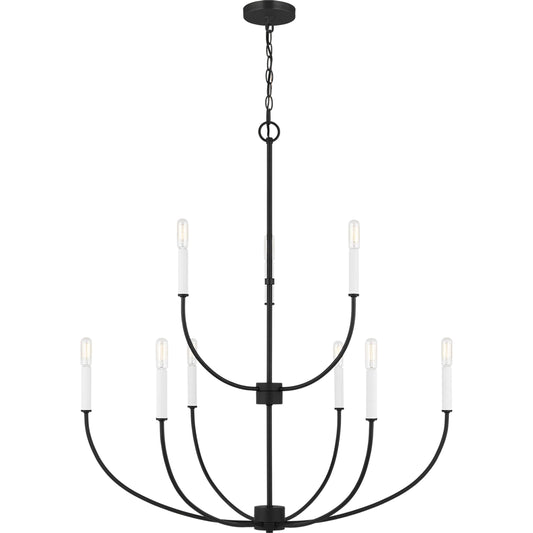 Greenwich Nine Light Chandelier by Visual Comfort & Co.. Made from steel in a transitional style.