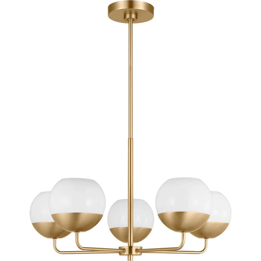Alvin Five Light Chandelier by Visual Comfort & Co.. Made from steel in a modern style.