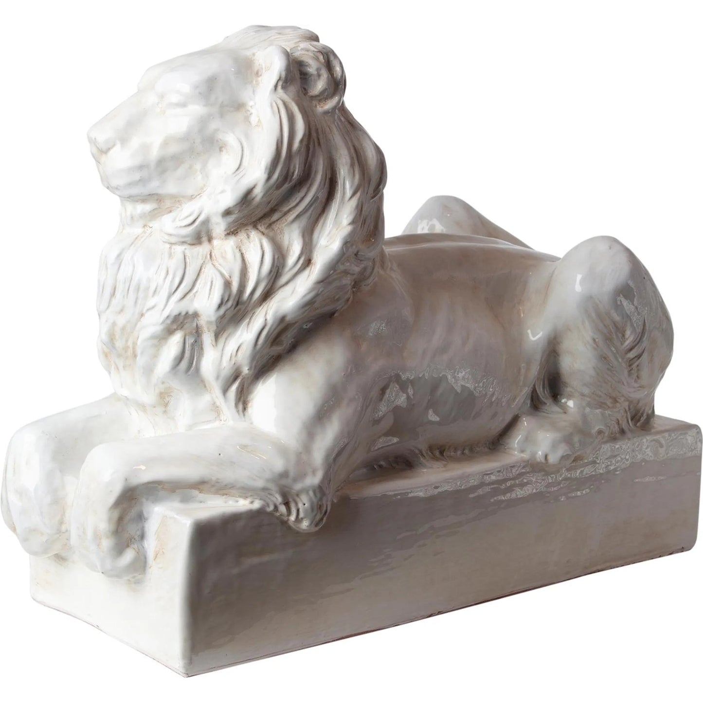 020 SR-701564 | Lifestyle | Lion Sculpture by Global Views. Made from italian ceramic in a cottage & farmhouse style.
