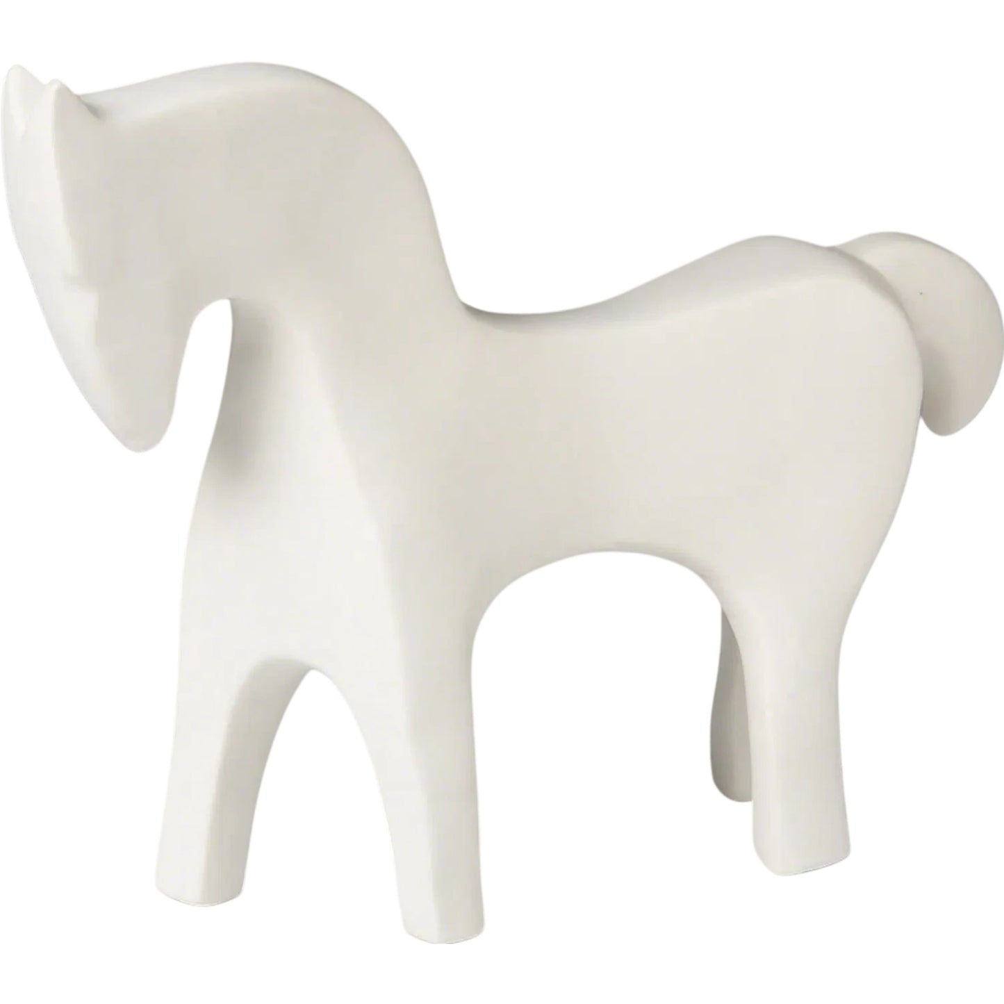 026 SR-701437 | Primary Silo | Horse by Global Views in white. Made from ceramic in a eclectic & global style.