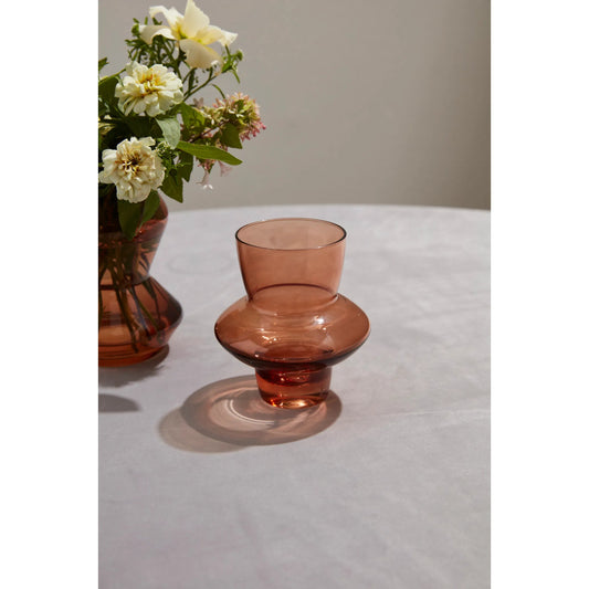 Kigali Vase 2 (Set of 2) by Accent Decor in brown. Made from glass in a modern style.