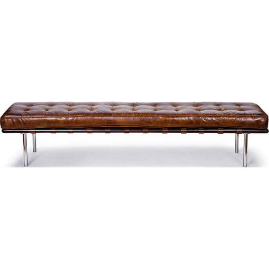 001 S-287329 | Primary Silo | Tufted Gallery Bench by Regina Andrew. Made from leather in a modern style.