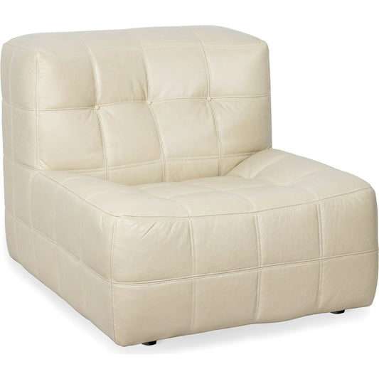 Royce Chair by Regina Andrew in cappuccino. Made from leather in a traditional style.